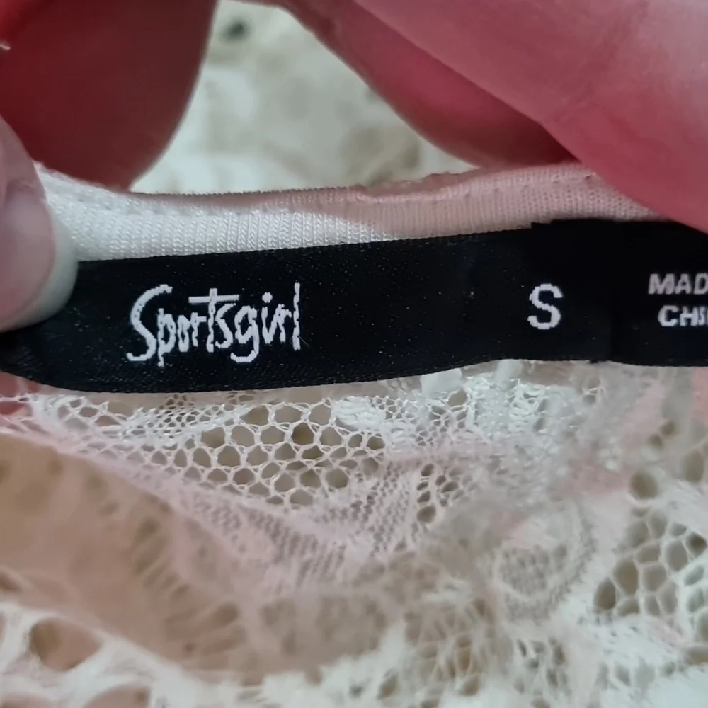 💥 3 for $20Sportsgirl, off-white lace/embroidered long dress, no lining, size S - Picture 8 of 9